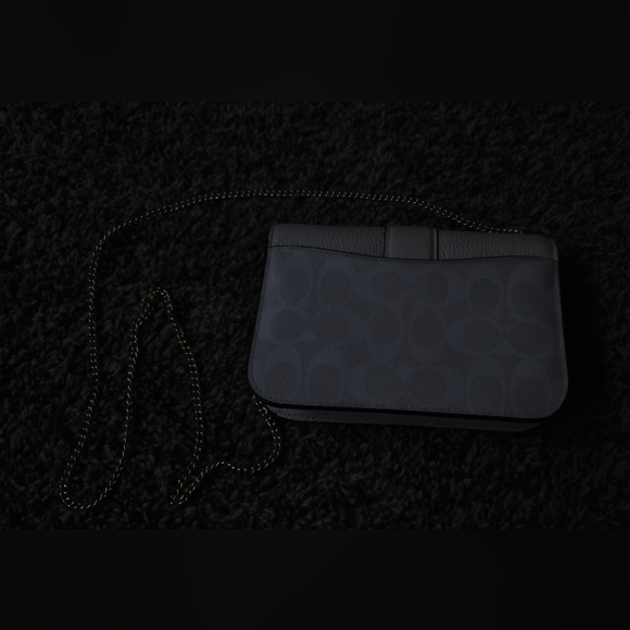 Coach Georgie Shoulder Bag Signature White Cream Light Pink - Picture 9 of 10